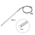 uxcell PT100 Thermocouple Temperature Sensors 5mmx200mm Probe with 2M/6.6Ft Wire...
