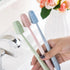 Multicolor Mini Toothbrush Head Covers, 4 Pack, Straw Portable Tooth Brush Holders for Travel, Household, Bathroom...