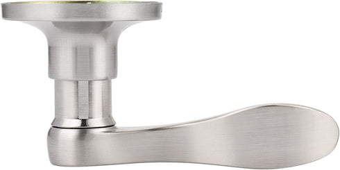 Probrico Wave Style Handle Dummy Leverset Left/Right Hand Door Knobs, Satin Nickel Finish...