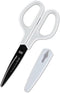 Plus SC-175SF SC-175SF Scissors, Fit Cut Curve, Fluorine Coat, Adhesive Tape, Glue, Non-Cling, White/Gray...