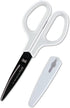Plus SC-175SF SC-175SF Scissors, Fit Cut Curve, Fluorine Coat, Adhesive Tape, Glue, Non-Cling, White/Gray...