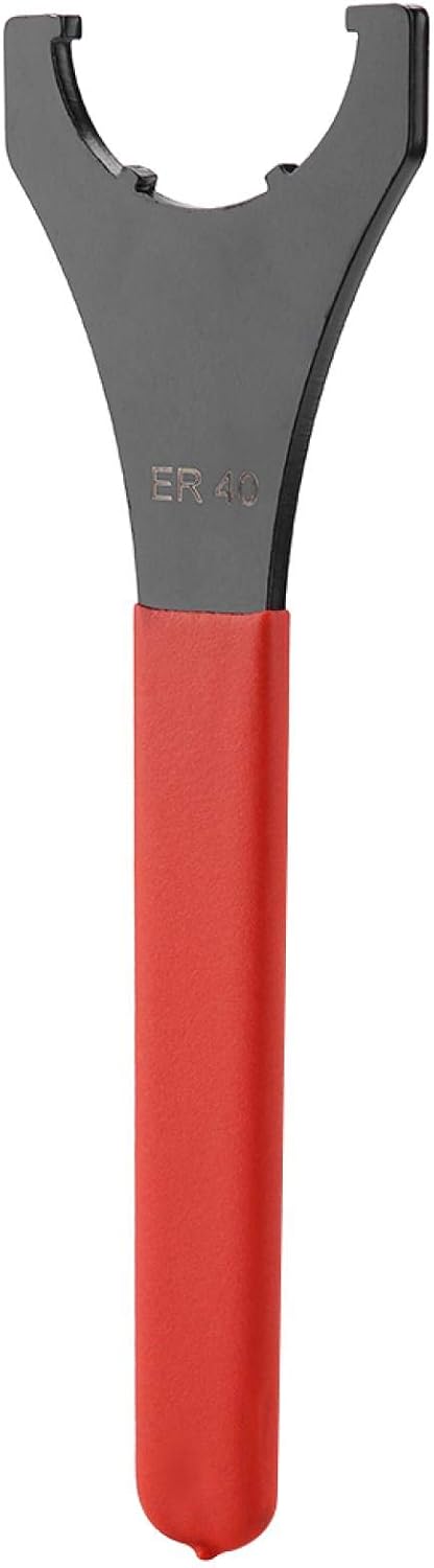 Wrench Spanner Wrench Set,ER40 Collet Chuck Wrench with 58mm Opening,Red Collet Chuck Wrench Spanner ER40 Collet Wrench for Lathe CNC Milling Chuc...