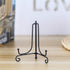 (4 pack)Iron Display Stand, Black Iron Easel Plate Display Photo Holder Stand, Displays Picture Frames, Decorative Plates, Tablets and Art 4 Inch...
