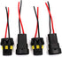 UTSAUTO 2Set 9005 9006 H10 Wire Connectors Female & Male Adapter Wiring Harness Sockets Wire 12V for Headlights Fog Lights...