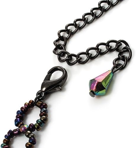 Peacock Victorian Beaded Choker...