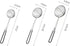 3Pcs Stainless Steel Round Hot Pot Strainer Set,Strainer Skimmer Spoon for Frying and Cooking,Kitchen Utensils Sifting Home Colander,Professional ...