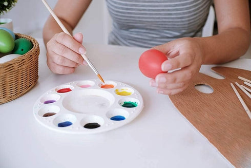 Paint Tray Palettes, Plastic White Palettes for Kids & Students,Paint tray for Art Class,Craft DIY or Have a Birthday Painting Party-8pcs...