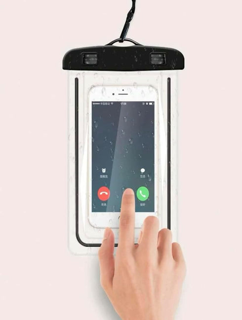Koda Waterproof Phone Pouch, for Phone or valuables for Beach (2 Pack) (Black)......