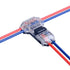2 Pin T Connector for 22/20/18 AWG Wiring,Max DC/AC 300V 10A,IDC Self Stripping,T Tap Wire Splicer to Connect Branches to Main Wire,Car,LED Lighti...