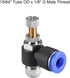 uxcell Push to Connect Air Flow Control Valve,Elbow,6mm OD x G1/8 Male Thread,Pneumatic Flow Speed Controller Valve,Blue...