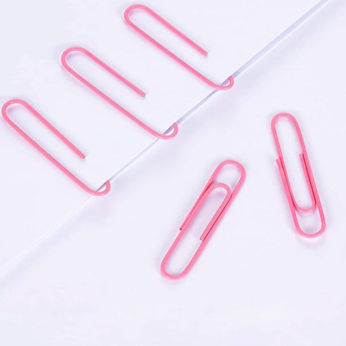 Pink Jumbo Paper Clips, 265pcs 2 Inch Paperclips,Large Pape Clips for Paperwork Ideal for Home, School and Office Use (2 in, Pink)...