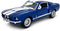 KiNSMART - 1967 Ford Shelby Mustang GT500 1:38 Scale 5" Die Cast Metal Model Toy Muscle Car (Blue)...