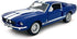KiNSMART - 1967 Ford Shelby Mustang GT500 1:38 Scale 5" Die Cast Metal Model Toy Muscle Car (Blue)...