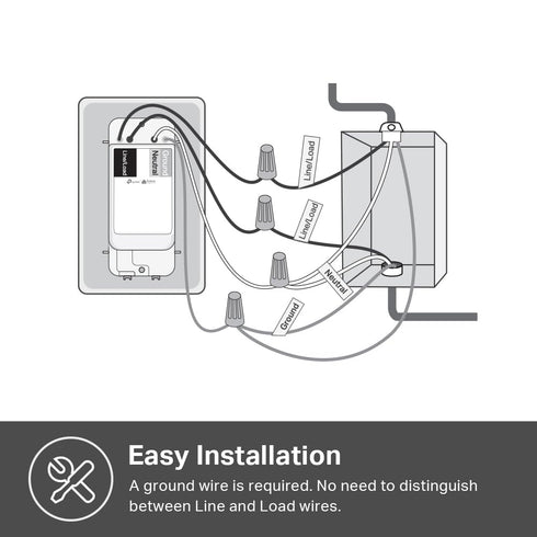 Kasa Matter Smart Light Switch: Voice Control w/Siri, Alexa & Google Assistant | UL Certified | Timer & Schedule | Easy Guided Install | Neutral W...