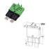 E39 Manual Low-Profile Resettable ATC/ATO Blade Fuse - 5A 10A 15A 20A 25A 30A for Car Trucks Marine Boat RV Solar and More 12V 24V (6PCS Mixed)...