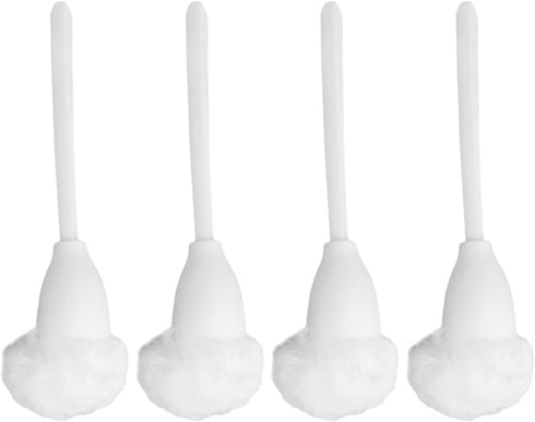 Abaodam Toilet Brush Cleaners White Soft Toilet Bowl Brush Mop Toilet Scrubber with Long Handle for Bathroom Accessories Toilet Scrubber Cleaning ...