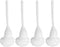 Abaodam Toilet Brush Cleaners White Soft Toilet Bowl Brush Mop Toilet Scrubber with Long Handle for Bathroom Accessories Toilet Scrubber Cleaning ...