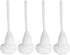 Abaodam Toilet Brush Cleaners White Soft Toilet Bowl Brush Mop Toilet Scrubber with Long Handle for Bathroom Accessories Toilet Scrubber Cleaning ...
