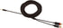 Amazon Basics 3.5 Aux to 2 x RCA Adapters, Audio Cable for Amplifiers, Active Speakers with Gold-Plated Plugs, 25 Feet/7.6 m, Black...