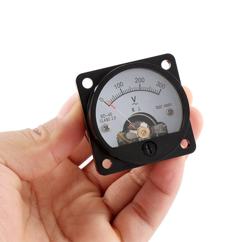 Analog Voltmeter,Voltmeter Gauge Current Voltmeter Analog Dial AC 0-300V Round Voltage Gauge Meter Volt Tester Panel Volt Guage Voltage...