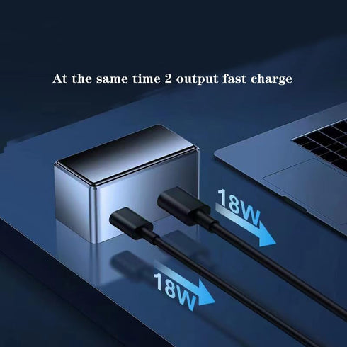forTesla Model 3Y OBD in-car Charger Quick Charge Master Drive Dual Port Hidden Charger Type-c and USB...