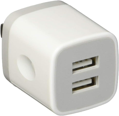 FiveBox Charger Block, USB Wall Charger, 3Pack Dual Port 2.1Amp Fast Charger Brick Base Adapter Charging Cube Plug Box for iPhone 16e 16 Pro Max 1...