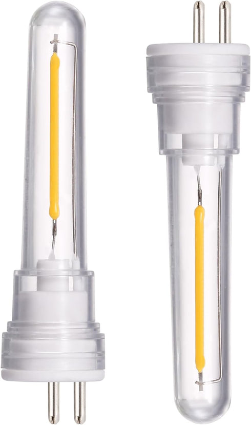 DGE S14 Replacement LED Bulb 2 Pack Replacement String Light Bulbs 1.5 Watt LED Replacement Light Bulb, Shatter-Proof and Waterproof IP65...