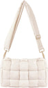 NAARIIAN Puffer Woven Bag Crossbody Purse for Women Padded Cassette Shoulder Bags Trendy Handbags Messenger...