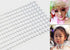 1Sheet(91PCS) 5MM/8MM/10MM/12MM Assorted Size Self-Adhesive Craft Jewels Flatback Rhinestone Crystal Gems Stickers for Crafts Body Eyes Nail Makeu...
