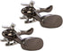 Helicopter Cufflinks for Men (Gun Metal & Silver)...