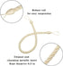 BEL AVENIR Curtain Rope Tiebacks, Drapery Rope Holdbacks with 4 Metal Screw Hooks (Beige, 4pack)...