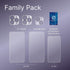 GLASS Screen Protector for iPhone 14 Family w/LIFETIME Replacement Warranty -- 3x Screen Protectors (2x 6.7, 1x 6.1) + 3x Lens Protectors (2x Trip...
