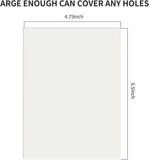 10 Packs Vinyl Siding Repair Kit, White Durable Self-Adhesive Vinyl Siding Patch Cut to Fit Freestyle Cover Any Cracks, Holes, or Blemishes on PVC...