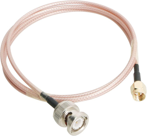 RF Coaxial Cable SMA Male to BNC Male RG316 Coax Cable Jumper for DIY Radio, 3G/4G/5G/LTE/Antenna, Audio and Video Signal Transmission, 1M 1Pcs...