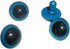 50 Pcs Blue Plastic Safety Eyes Round Craft Doll Eyes with Washers Crafting Buttons Accessories for Doll Bear Plush Animal and DIY Craft Making (1...