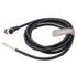 M12 A Code Right Angle 8 pin Female to Open Shielded Industrial Aviation Sensor Cable for Automation Control I/O Fieldbus Module Device Network (R...