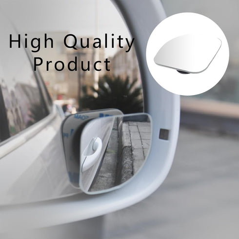 Blind Spot Mirror, HD Glass Frameless Convex Rear View Mirror, 360° Wide Angle Side Rear View Mirror, Car Exterior Accessories Side Mirror Blindsp...