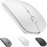 ZERU Bluetooth Mouse,Rechargeable Wireless Mouse for MacBook Pro/MacBook Air,Bluetooth Wireless Mouse for Laptop/PC/Mac/iPad pro/Computer (White)...