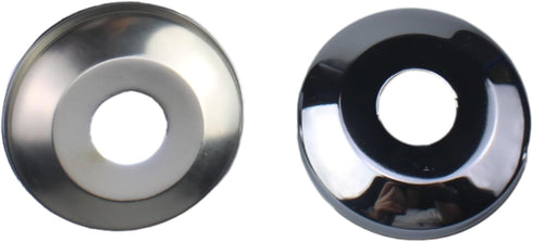 FDXGYH 6pcs Stainless Steel Arc Surface Flange Cover 1/2 inch Escutcheon Plate/Pipe Wall Cover Urinal Water Purifier Decorative Cover...
