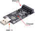 NFHK Mini PCI-E mSATA to USB 2.0 External SSD PCBA Conveter Adapter Pen Driver Card Without Case...