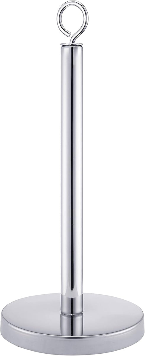 SunnyPoint Heavy Weighted Sturdy Paper Towel Holder Stand Dispenser with Stainless Base Fits Standard and Jumbo Sized Paper Towel, Chrome...