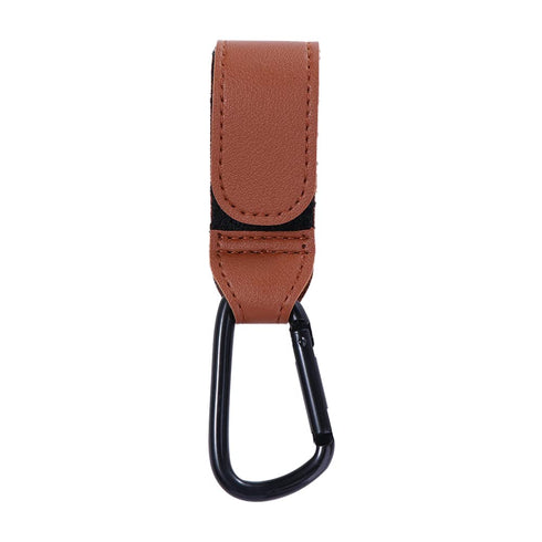 Baby Stroller Hook Clip,Convenient for Hanging Bags,Aluminum Alloy PU Leather Hanging Bags Stroller Hooks Clips,Stroller Organizer Accessories...