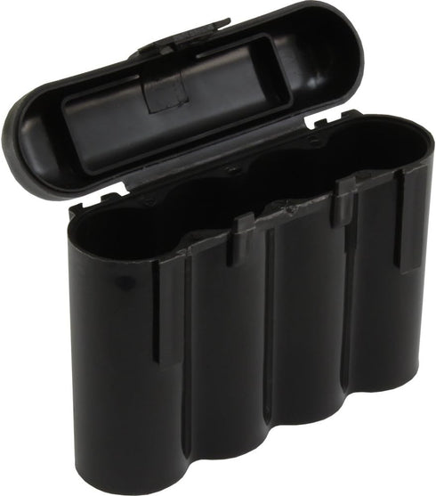 10 Pack AA/AAA / CR123A Black Battery Holder Storage Cases...
