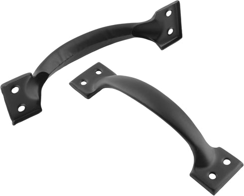 20 Pcs Black 5.5 Inch Barn Door Handles Vintage Gate Handles, Cabinet Handle Pulls Large Gate Pulls for Kitchen Cupboard Furniture Drawer Cabinet ...