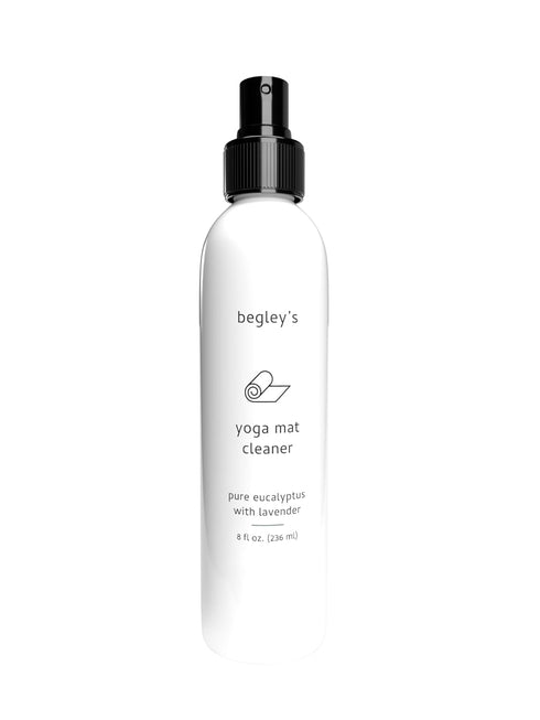 Begley's Yoga Mat Cleaner and Deodorizer Spray 8oz, with Fragrant Essential Oils, Pure Eucalyptus & Lavender...