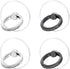 Transparent Cell Phone Ring Stand Holder Phone Ring Holder Finger Grip Loop Finger Ring Stand (2 Silver 2 Black (Round))(Exoer)...