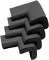 KidKusion 4-Piece Safety Corner Cushion, Black, Child Proofing Corner Guard, Made in USA, Child Safety, Home Furniture Safety Bumper, Baby Proof T...