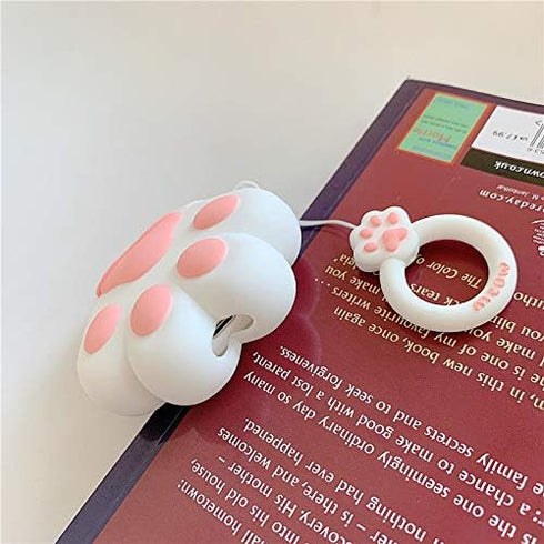 Cute Case for Airpods Pro, Silicone Cats Paw Shark Animal Cartoon Protective Soft Cover Skin with Anti-Lost Keychain (Cat Paw)...