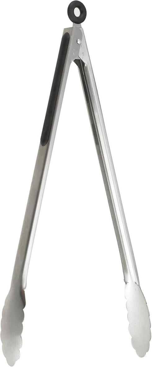 Locking Tongs, Cat Cora Approved,18/8 Stainless Steel with Silicone Handles, 16-Inches...
