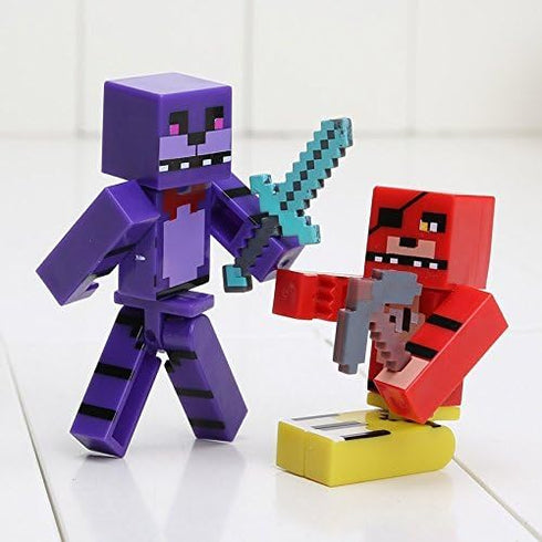 VANVENE Action Figures FNAF Mini Figurine Toys 8pcs/Set & Bag...